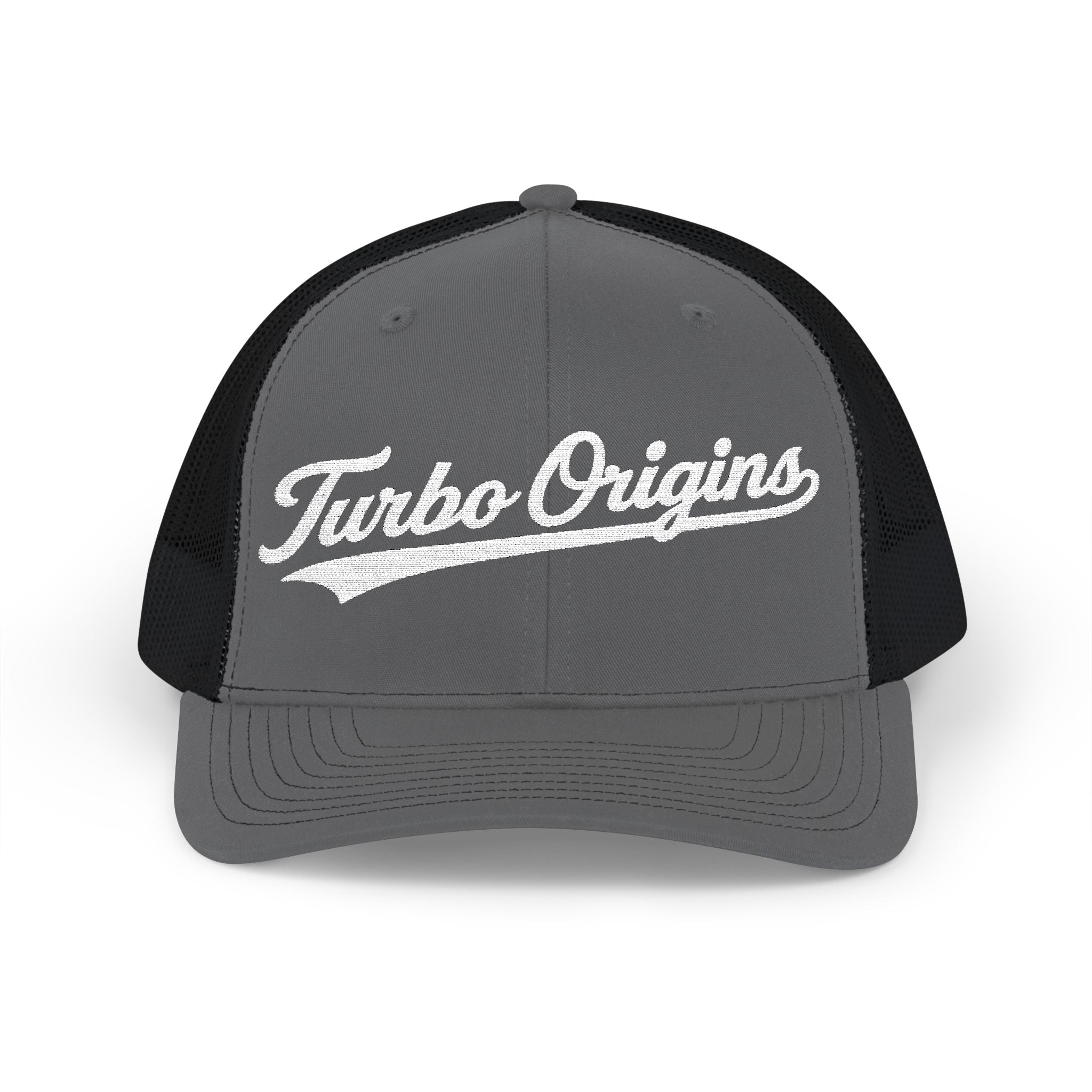 Embroidered Snapback Mesh Hat