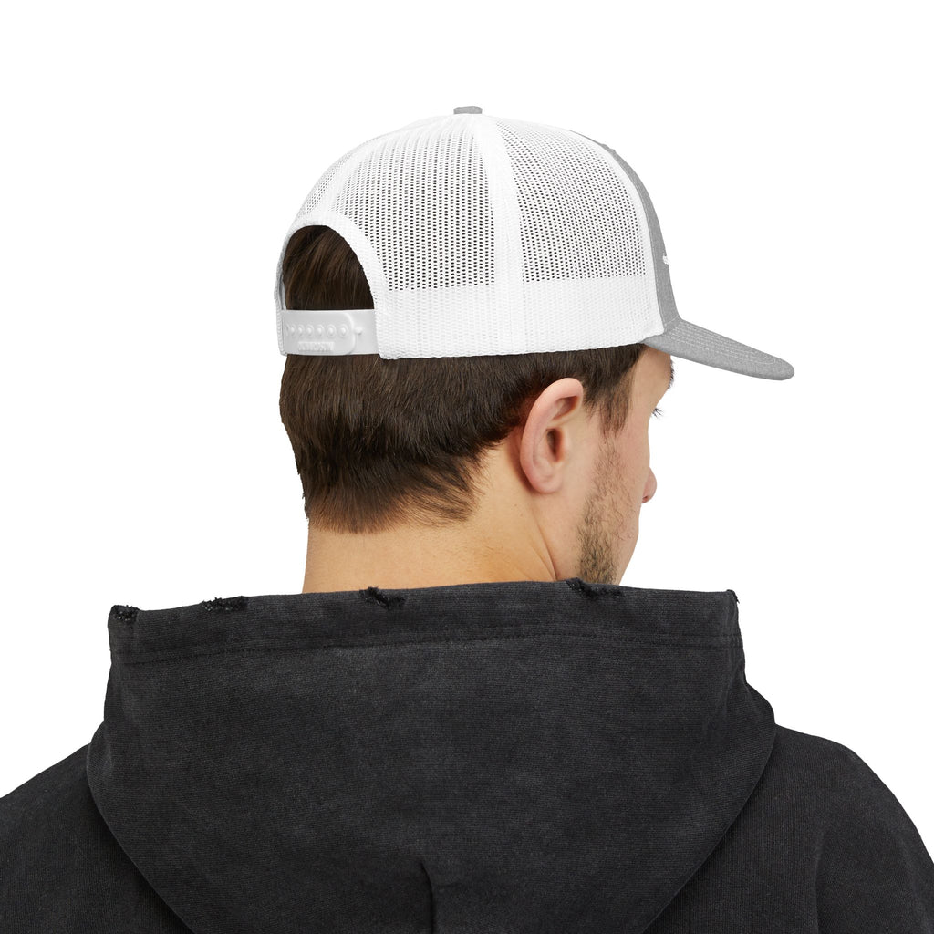 Embroidered Snapback Mesh Hat