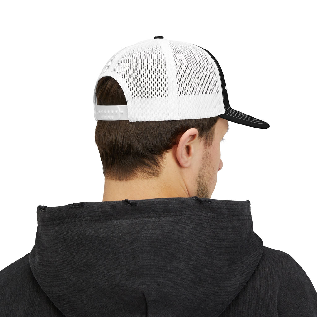 Embroidered Snapback Mesh Hat