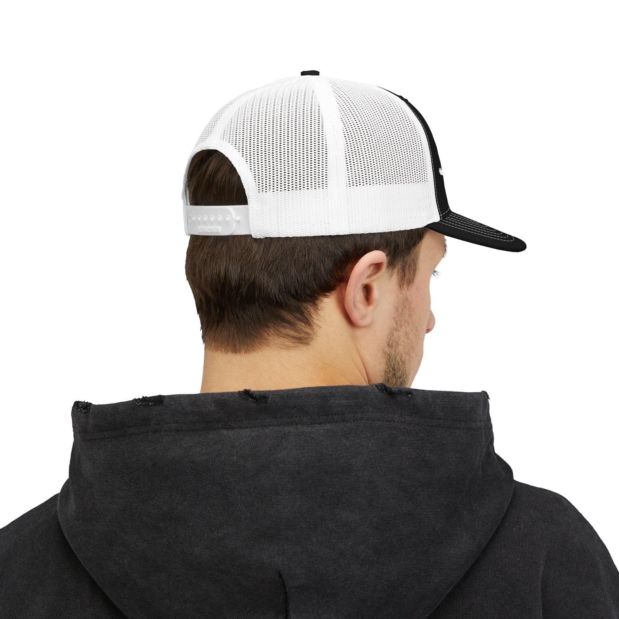 Embroidered Snapback Mesh Hat