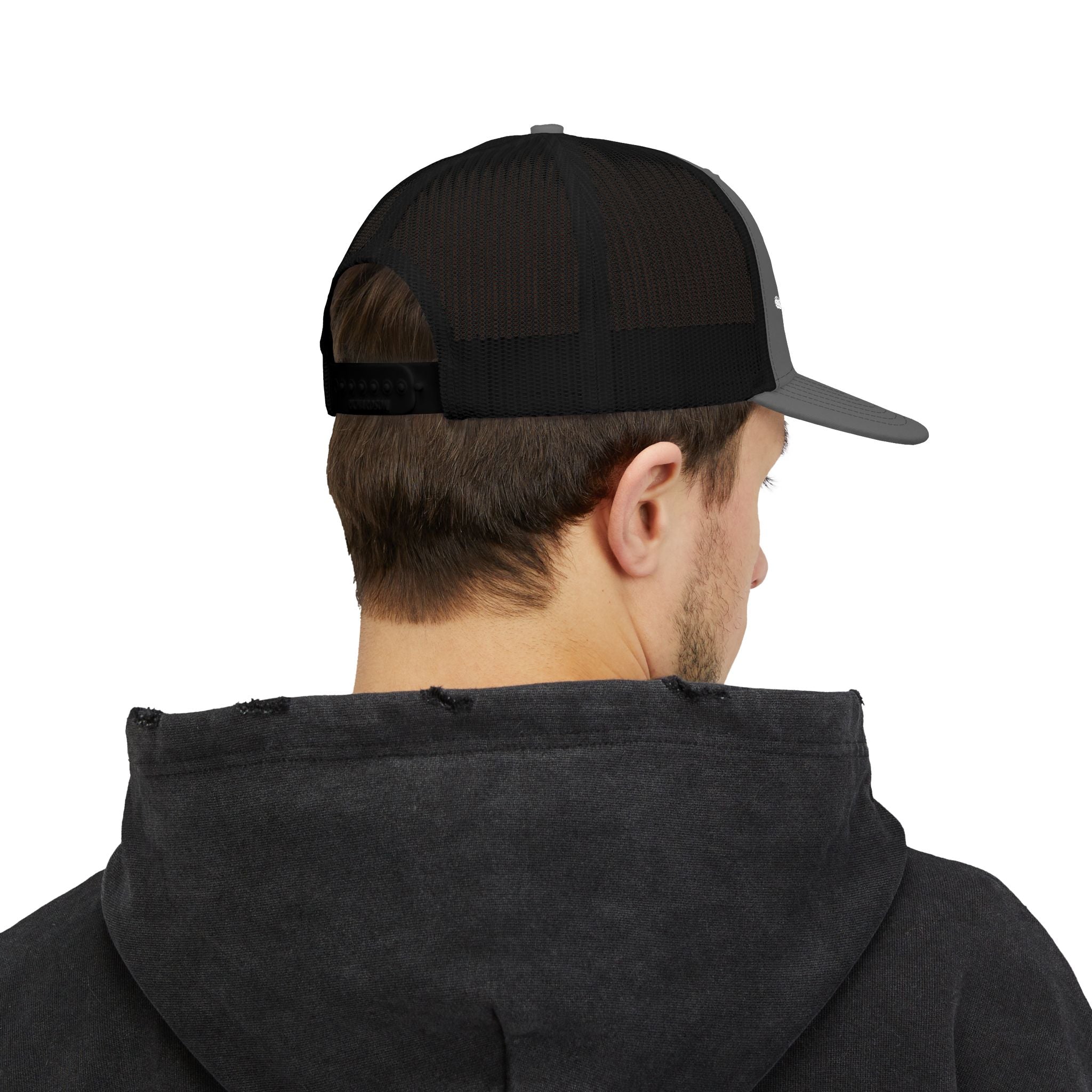 Embroidered Snapback Mesh Hat