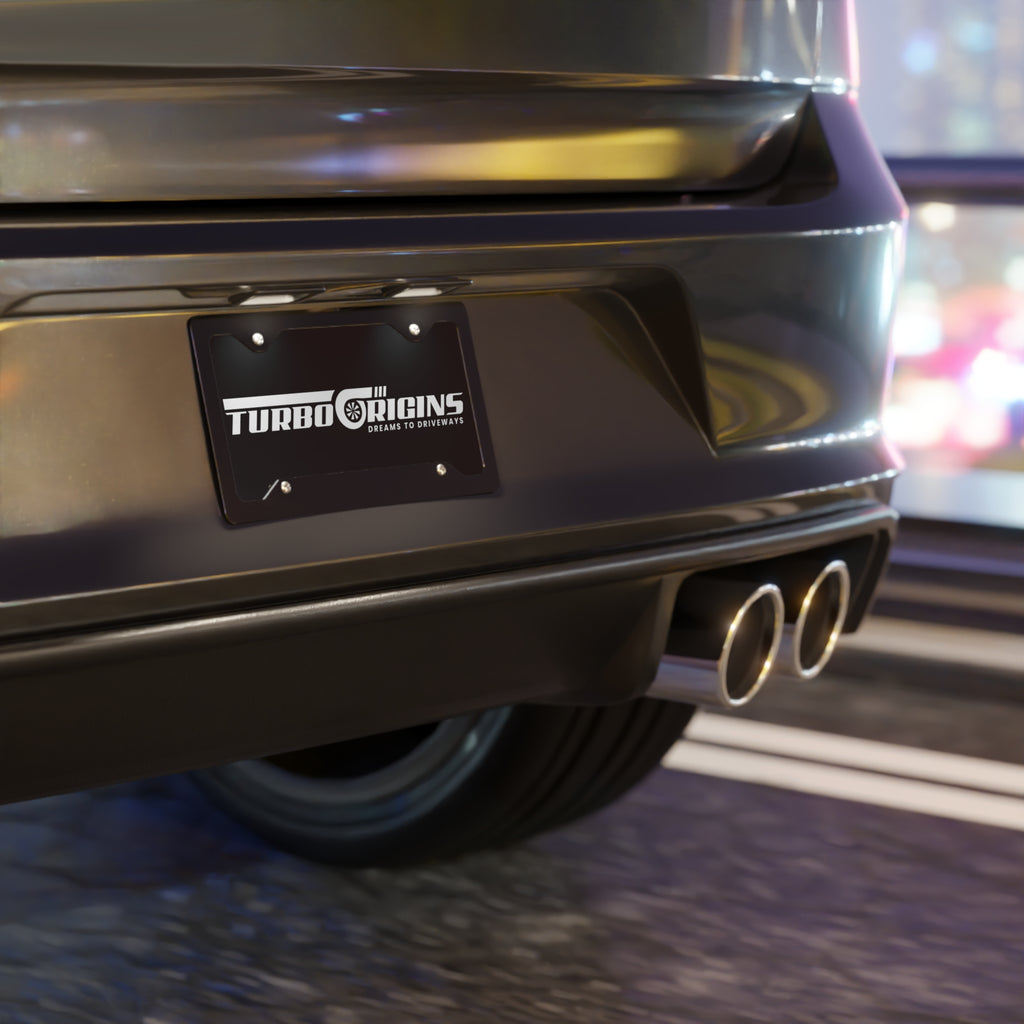 Turbo Origins logo Vanity Plate